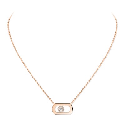 Collier Messika So Move en or rose et diamants