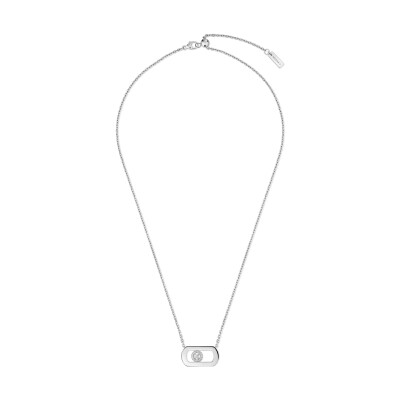 Collier Messika So Move en or blanc et diamants