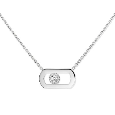 Collier Messika So Move en or blanc et diamants