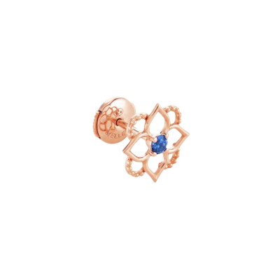 Mellerio Mini Girardino single earring in pink gold and saphire