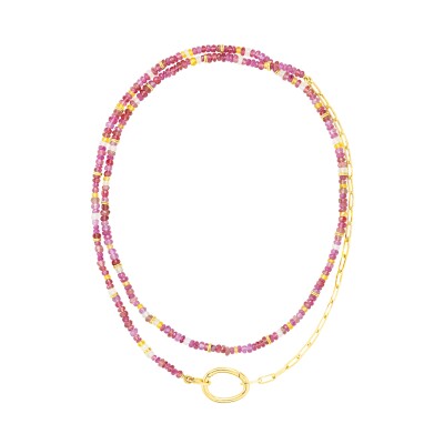 Mellerio Cabinet de Curiosité nacklace Lien Pierres Pink L