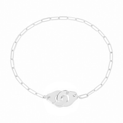 Menottes dinh van small (R10) chain bracelet in white gold