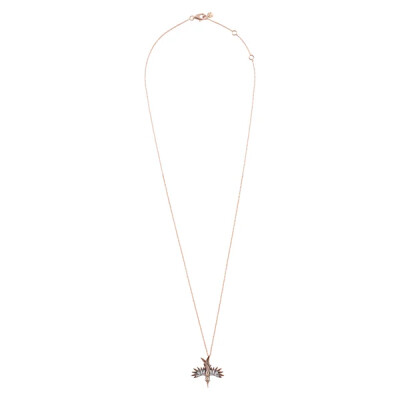 Collier Kismet by Milka Innerland Mini Phoenix en or rose et diamants