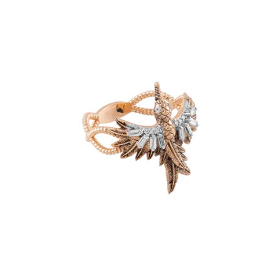 Bague Kismet by Milka Innerland Mini Phoenix en or rose et diamants