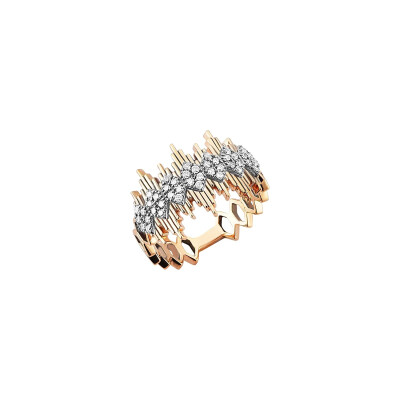 Kismet Ring by Milka Balconies Apex in rose gold and diamonds