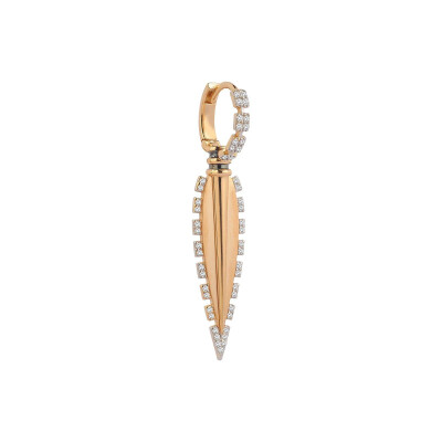 Kismet by Milka Victory Alexandria Single Earring in Rose Gold and Diamonds