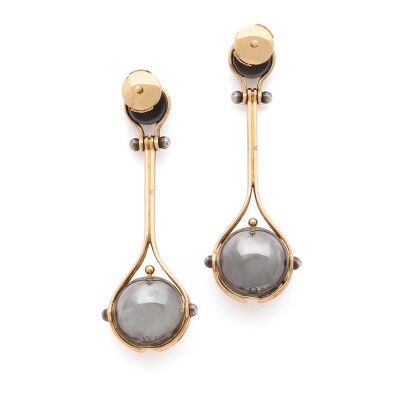 Elie Top Compagnie Céleste Pluton Earrings in Akoya pearls