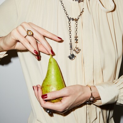 Elie Top Compagnie Céleste Sphere Ring with Akoya pearl