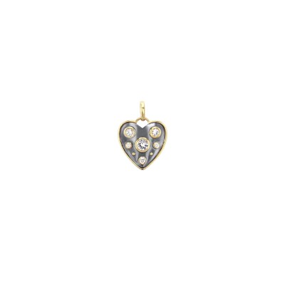 Elie Top Mini Charm Heart La Dame du Lac Pendant