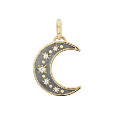 Elie Top Mini Charm Moon La Dame du Lac Pendant