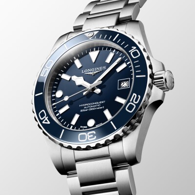 Longines Hydroconquest 39mm Lacquered Blue Dial Watch