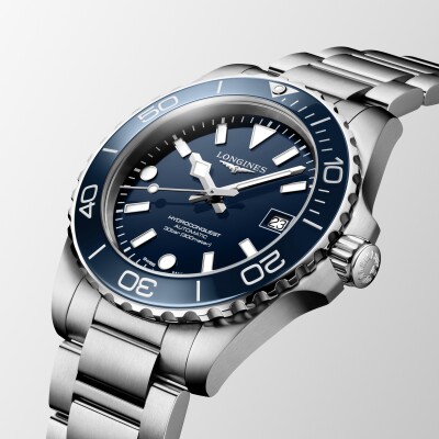 Longines Hydroconquest 39mm Lacquered Blue Dial Watch