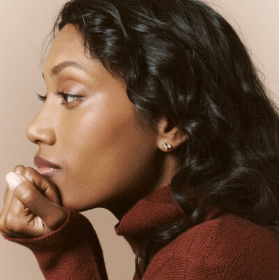 Viltier Clique Small Earrings in Yellow Gold and Diamonds