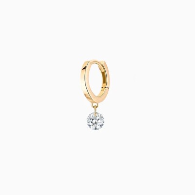 Mono Créole la Brune et la Blonde 360° Diamant 0,30ct - Gauche