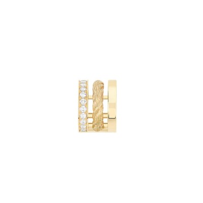 Clip d'oreille Fred Force 10 Rise en or jaune et diamants