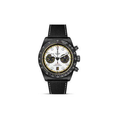 Tudor Black Bay Chrono “Carbon 26” Watch: 42 mm case in black carbon composite, white dial