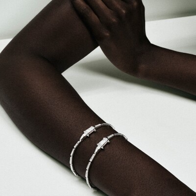 Bracelet Bibi van der Velden Alligator en or blanc et diamants