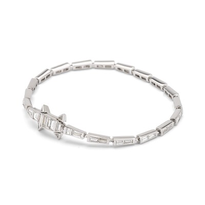 Bracelet Bibi van der Velden Alligator en or blanc et diamants