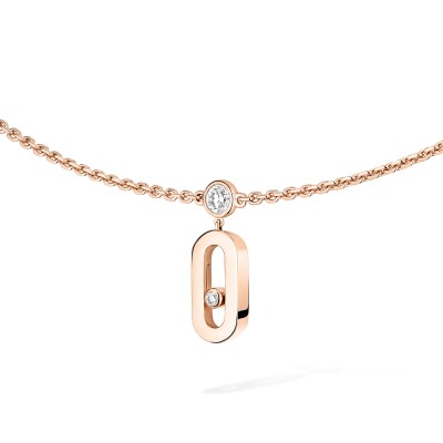 Collier Choker Messika Move Uno Pampille en or rose et diamants