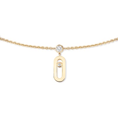 Collier Choker Messika Move Uno Pampille en or jaune et diamants