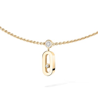 Collier Choker Messika Move Uno Pampille en or jaune et diamants