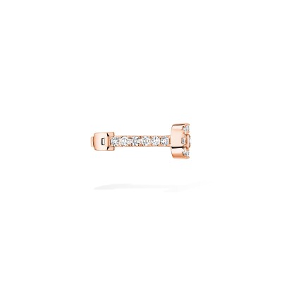 Clip d'oreille Messika Move Uno pavé en or rose et diamants