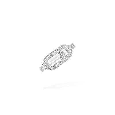 Clip d'oreille Messika Move Uno pavé en or blanc et diamants