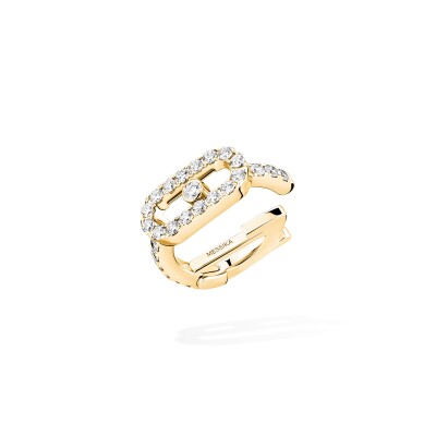 Clip d'oreille Messika Move Uno pavé en or jaune et diamants