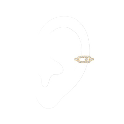 Clip d'oreille Messika Move Uno pavé en or jaune et diamants