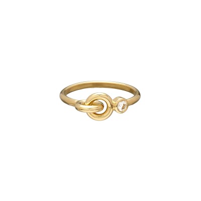 Bague Charlotte CHESNAIS Twin Diamant en or jaune et diamant