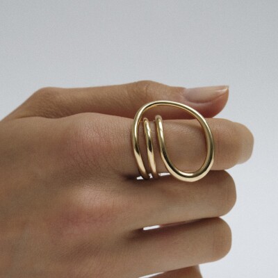 Bague Charlotte CHESNAIS Round Trip en or jaune
