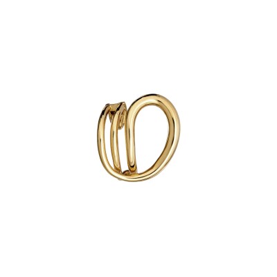 Mono boucle d'oreille Charlotte CHESNAIS Round Trip (Droite) en or jaune