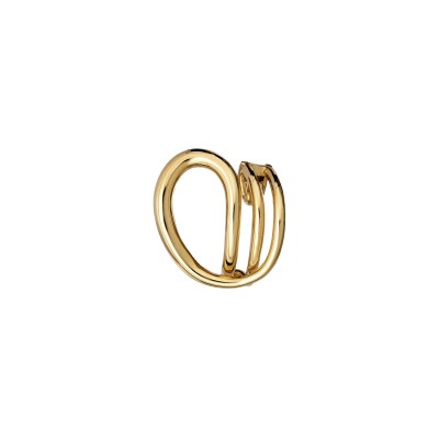 Mono boucle d'oreille Charlotte CHESNAIS Round Trip (Gauche) en or jaune