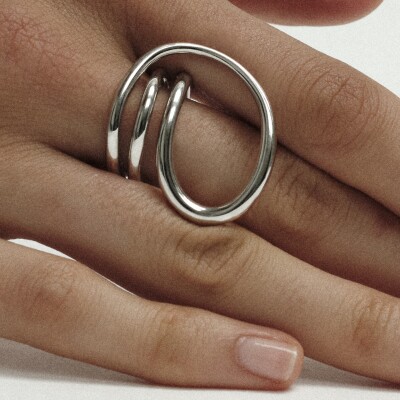 Bague Charlotte CHESNAIS Round Trip en argent