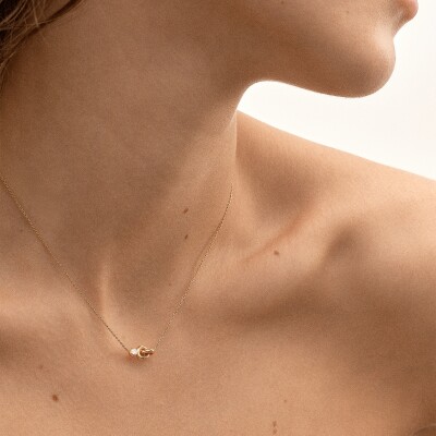 Collier Charlotte CHESNAIS Twin en or jaune et diamant