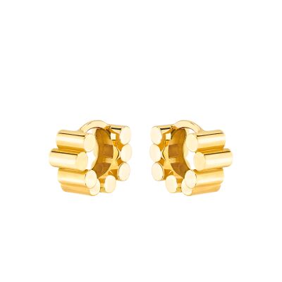 Viltier Edge Mini earrings in yellow gold