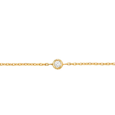 Bracelet Viltier Clique Solo en or jaune et diamant