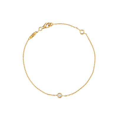 Bracelet Viltier Clique Solo en or jaune et diamant