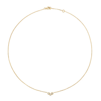 Collier Viltier Clique petit modèle en or jaune et diamants
