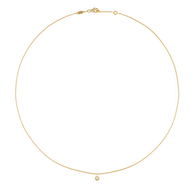 Collier Viltier Clique Solo en or jaune et diamant