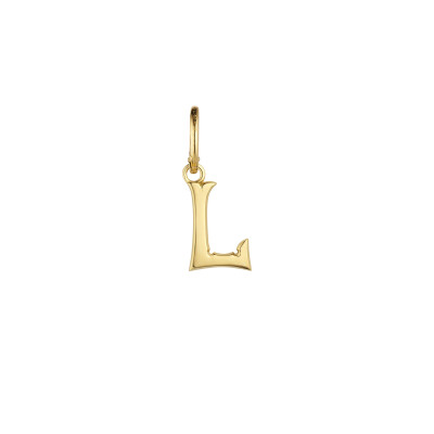 Pendentif Marie Lichtenberg Letter ( A,B,D,E,G,H,K,M,N,P,R,W,X,Z ) 17.5mm en or jaune