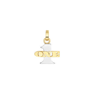 Pendentif Marie Lichtenberg One en or jaune et or blanc