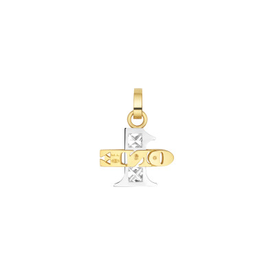 Pendentif Marie Lichtenberg One en or jaune, or blanc et diamants