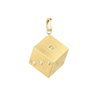 Marie Lichtenberg Dado Jumbo Single Charm in Yellow Gold and Diamonds