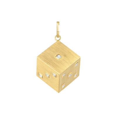 Marie Lichtenberg Dado Jumbo Single Charm in Yellow Gold and Diamonds