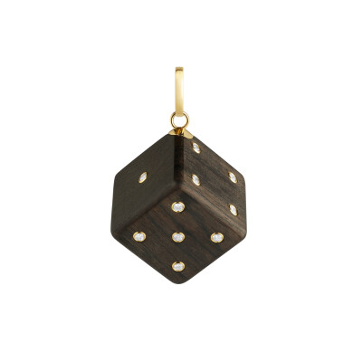 Marie Lichtenberg Dado Ebony Jumbo Pendant in ebony and diamonds