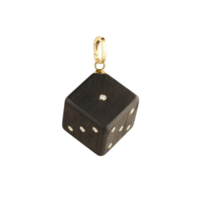 Marie Lichtenberg Dado Ebony Jumbo Pendant in ebony and diamonds