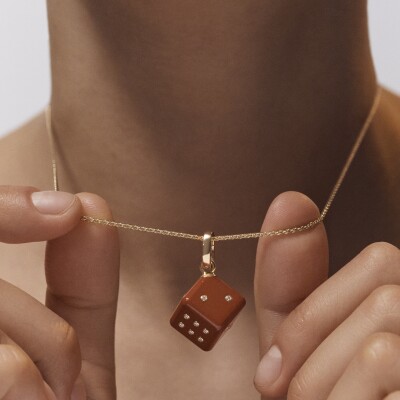 Marie Lichtenberg Dado 13mm Red Jasper Single Charm