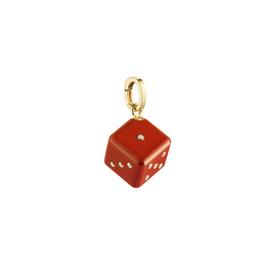 Marie Lichtenberg Dado 13mm Red Jasper Single Charm