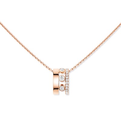 Collier Messika Move Romane Grand Modèle en or rose et diamants